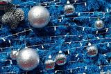 Blue and silver Christmas decoration