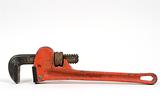 Orange pipe wrench
