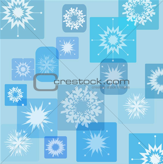 Abstract snowflakes