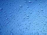 Dark blue rain drops