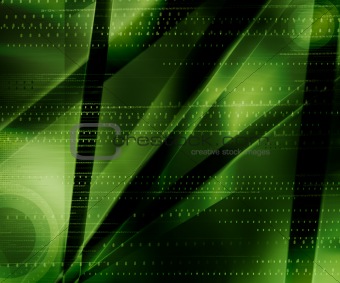 Green 3D background
