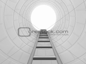 Ladder in tunnel