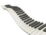 Wavy piano keys