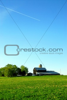 Farmhouse and barn
