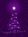 purple stylized christmas tree
