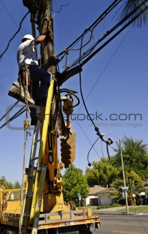Securing Power Pole