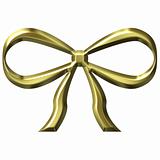 3D Golden Bow