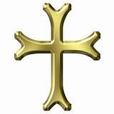 3D Golden Cross