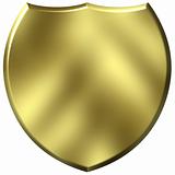 3D Golden Shield