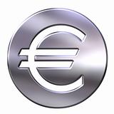 3D Silver Euro Currency