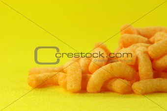 closeup potato snacks