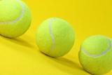 tennis balls closeup
