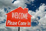 Welcome, Please Come In Real Estate Sign