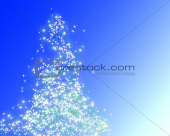 Abstract christmas tree