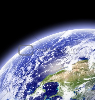 Earth as seen from outer space