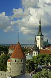 View on old city of Tallinn, Estonia