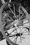 old vintage classic horse carriage wheel