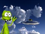 Alien With UFO