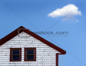 House and cloud
