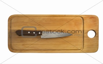knife on a board