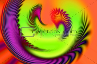 Circular multi color blur