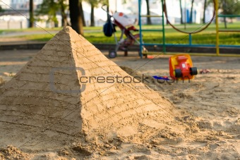 Pyramid of sand