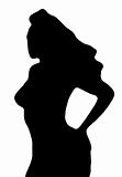 Lady silhouette