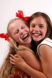 Two laughing girls