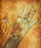 Chakra hand - healing energy