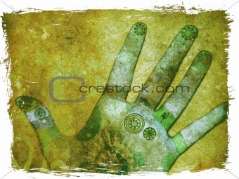 Chakra hand - healing energy