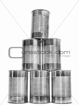 Tower of generic cans for recycling