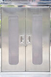 Cabinet doors and aluminum.