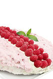 Cake with the raspberries
