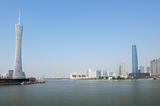 Guanghzou city and Zhujiang river