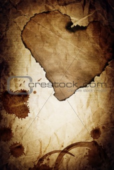 "Dramatic love" vintage abstract background.