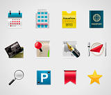 Vector hotel and traveling icons