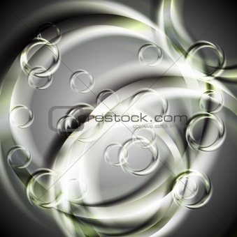 Vibrant abstraction with circles