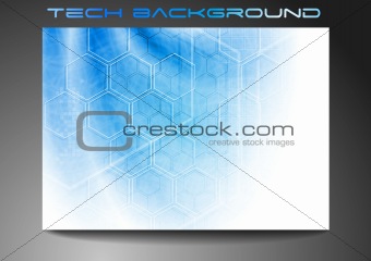 Technical blue backdrop