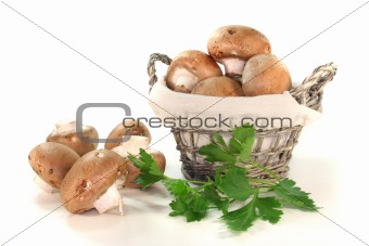 Mushrooms with parsley
