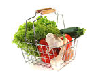 Vegetable mix in the Shopping cart