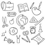 Back to school - set of school doodle