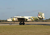 Old bomber taxiing