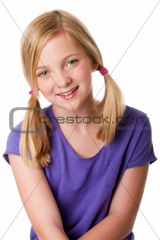 Cute happy teenager girl