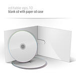 Blank CD DVD in paper case