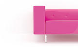 Pink sofa detail