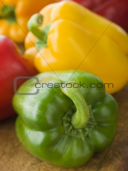 Different Coloured Peppers