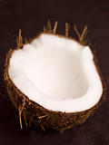 Halved Fresh Coconut