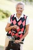 Portrait Of A Female Golfer