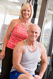 Man And Woman At Gym Together