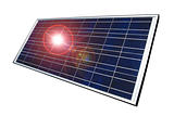 Solar panel, isolated